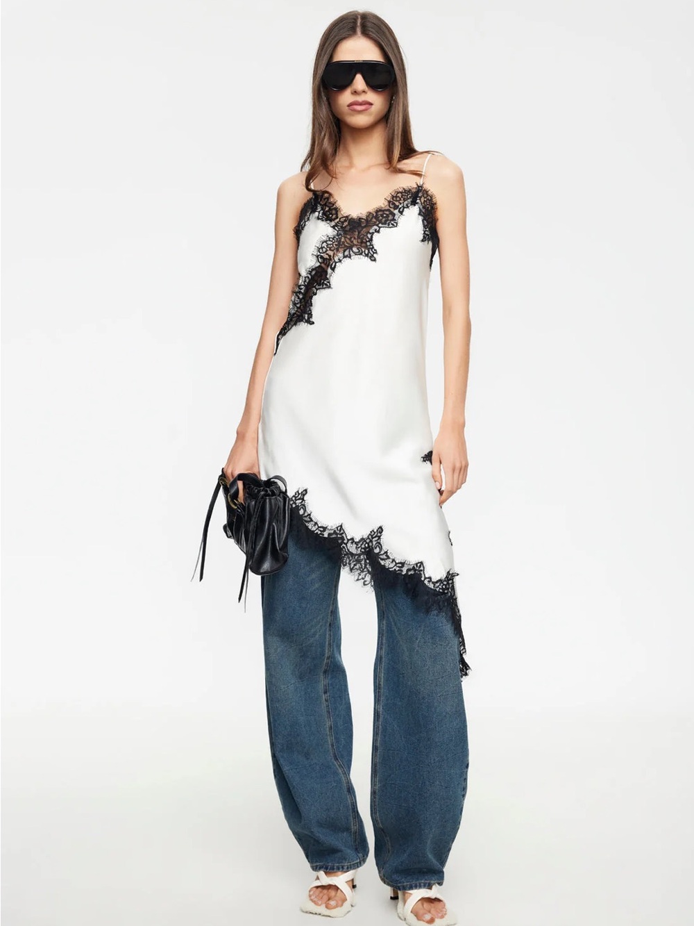 LIONESS | EMERGING MIDI DRESS | PORCELAIN | 1B